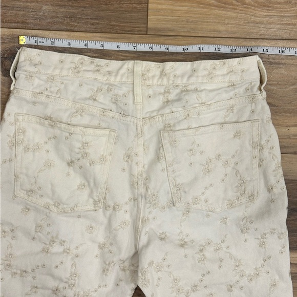 EUC J. Crew 10” Billie Demi Boot Crop Jean in Eyelet Size 28 - Picture 8 of 13